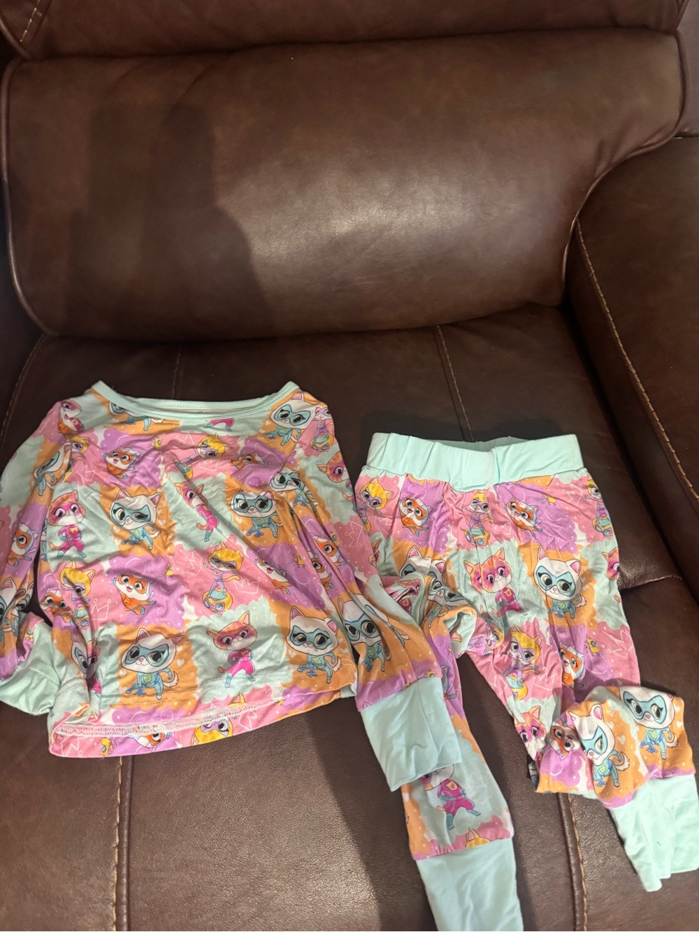 Girls super kitty’s pajamas bamboo